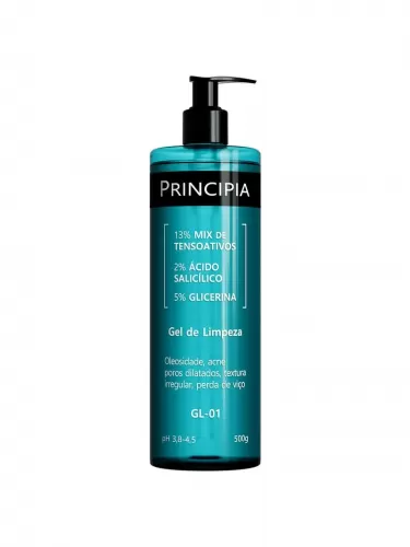 (Gl-01)Gel De Limpeza 13%   Tensoativos+2%   Acido Salicilico+5%   Glicerina 500Ml-Pri