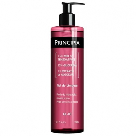 (Gl-03)Gel De Limp Hidrat 9,5%   Tensoat+30%   Glicerina+1%   Ext De Algodao 350Ml-Pri