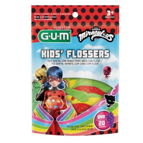 Fio Dent Gum Flosser 20Un Kids Miraculous Uva(E)*