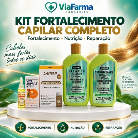 KIT FORTALECIMENTO CAPILAR COMPLETO